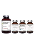 Kenay Wsparcie Układu Nerwowego i Krwionośnego ZESTAW Folian 60 kaps + Żelazo 60 kaps + Metylokobalamina 300 kaps + Witamina C 60 kaps