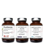 Kenay Wsparcie Mikroflory Jelitowej ZESTAW Maślan sodu 60 kaps + Lactobacillus Reuteri 60 kaps + Lactobacillus Plantarum 60 kaps