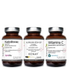 Kenay Wsparcie Stawów i Odporności ZESTAW Ekstrakt z kurkumy z piperyną 60 kaps + Ekstrakt Boswellia Serrata 60 kaps + Witamina C 60 kaps