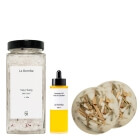 La Bomba Citrus Summer Body Set ZESTAW Creamer o zapachu trawy cytrynowej 50 g x 2 + Sól do kąpieli z olejkiem May Chang 580 g + Olejek do ciała 100 ml