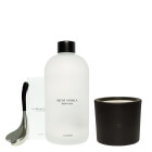 La Bomba Cryotherapy Spoon + Silent Vanilla + Pumpkin Spice ZESTAW Łyżka do masażu twarzy 1 szt + Płyn do kąpieli 500 ml + Świeca 230 g