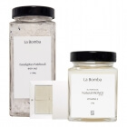 La Bomba Eucalyptus Patchouli + Body Scrub Cubes + Natural Monoi ZESTAW Sól do kąpieli 580 g + Kostki peelingujące 6 x 40 g + Olej Monoi 230 g