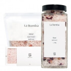 La Bomba Rose + Body Scrub Cubes ZESTAW Sól do kąpieli 580 g + Uzupełnienie 750 g + Kostki peelingujące 6 x 40 g