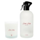 La Bomba Santa Baby Soy Candle + Santa Baby Room Mist ZESTAW Świeca 150 g + Mgiełka do pomieszczeń 250 g