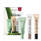 Madara Urban Heroes Light ZESTAW Peelingująca maseczka 17 ml + Krem CC (kolor Light Beige) 15 ml + Krem nawilżający 15 ml
