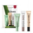 Madara Urban Heroes Medium ZESTAW Peelingująca maseczka 17 ml + Krem CC (kolor Medium Beige) 15 ml + Krem nawilżający 15 ml