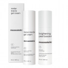 Mesoestetic Brightening Peel Booster + Melan Tran3x ZESTAW Peeling odświeżający koloryt skóry 50 ml + Żel-krem o działaniu depigmentującym na dzień 50 ml