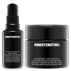 Ministerstwo Dobrego Mydła Cukier + Multikompleks + Róża - Malina ZESTAW Wodne serum nawilżające do twarzy 30 ml + Krem do twarzy 50 ml