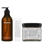 Ministerstwo Dobrego Mydła Rozmaryn + Sól + Śliwka + Algi+ Pantenol ZESTAW Żel pod prysznic 400 ml + Odżywczy peeling cukrowy 300 g + Nawilżający balsam do ciała 250 ml