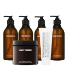 Ministerstwo Dobrego Mydła Shower Care Set ZESTAW Żel pod prysznic 4 x 400 ml + Peeling cukrowy 400 ml + Nawilżający balsam 250 ml