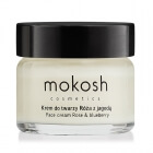 Mokosh Face Cream Rose & Blueberry MINI Ujędrniający krem do twarzy anty-aging - Róża z jagodą 15 ml