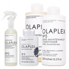Olaplex Complete Hair Care Set ZESTAW Kuracja rekonstruująca 155 ml + Olaplex Mo 3 100 ml + Szampon 250 ml + Odżywka 250 ml