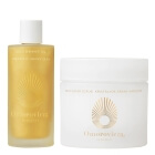 Omorovicza Gold body Care ZESTAW Peeling do ciała ze złotem 200 ml + Złoty olejek rozświetlający 100 ml