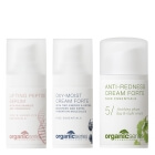 Organic Series Glow Recovery Set ZESTAW Krem do cery naczyniowej 15 ml + Krem forte dotleniająco-nawilżający 15 ml + Liftingujące serum peptydowe 15 ml