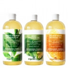 Organic Series Natural Body Massage Oil Set ZESTAW Olejek do ciała naturalny 500 ml + Olejek do ciała pomarańczowy 500 ml + Olejek do ciała zielona herbata 500 ml
