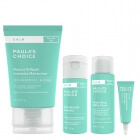Paulas Choice Calm Skin Care Set ZESTAW Odżywczy mleczny tonik 30 ml + Serum naprawcze 5 ml + Bardzo delikatny żel myjący 30 ml + Krem nawilżający na noc 60 ml