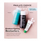 Paulas Choice Trial Kit Acne-Prone Bestseller Trio ZESTAW Płyn złuszczający z 2% kwasem salicylowym 30 ml + Serum wygładzające 5 ml + Żel oczyszczający 30 ml