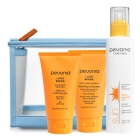 Pevonia Summer Care ZESTAW Żel łagodzący po opalaniu 150 ml + Mgiełka aromatyczna 200 ml + Przeciwsłoneczny krem do ciała UVA/UVB + kosmetyczka 1 szt