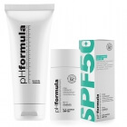 pHformula EXFO Cleanse + PRO DEFENCE U.V Protect SPF 50+ ZESTAW Emulsja oczyszczająca 200 ml + Krem bez pigmentu SPF 50 50 ml