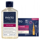 Phyto Phytocyane Complete ZESTAW Kuracja przeciw okresowemu wypadaniu włosów 12x 5 ml + Szampon 250 ml