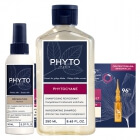 Phyto Phytocyane + Heat Protection Spray ZESTAW Kuracja przeciw okresowemu wypadaniu włosów dla kobiet 12x 5 ml + Szampon 250 ml + Spray termoochronny 150 ml