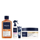 Phyto Sommer Hair Set ZESTAW Szampon po kąpieli słonecznej 250 ml + Odżywczy krem do włosów 50 ml + Spray podkreślający loki 150 ml + Regenerująca maska 200 ml