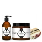 Purite Rose + PRANA + Rose and Vanilla ZESTAW Mydło 100 g + Olej 250ml + Sól do kąpieli 650 g