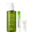 Purito Clean And Go ZESTAW Olejek oczyszczający 200 ml + Krem pod oczy 30 ml + Mini krem z filtrem przeciwsłonecznym SPF50 TRAVEL 15 m
