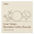 Purito Inner Green Reusable Cotton Rounds Wielorazowe płatki kosmetyczne bambusowo - bawełniane 10 szt