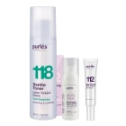 Purles Brightening Base SPF 50+ + Toner + Eye Cream Travel GRATIS ZESTAW Rozświetlająca baza 30 ml + Delikatny tonik 200 ml + Przeciwzmarszczkowy krem na okolice oczu 10 ml