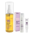 Purles Protective Sun Kit ZESTAW Rozświetlający olejek do ciała SPF 30 100 ml + Krem SPF30 50 ml + Liftingujący krem do twarzy 15 ml