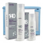 Purles Retinol Night Care ZESTAW Krem z retinolem na noc 0,5% 50 ml + Krem na okolice oczu 30 ml + Kosmetyczka 1 szt