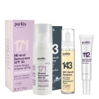 Purles Summer Antioxidant Set ZESTAW Serum z witaminą C 30 ml + Mineralny filtr przeciwsłoneczny 30 ml + Przeciwzmarszczkowy krem na okolice oczu 10 ml
