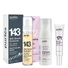 Purles VitC Serum Perfector + Brightening Base SPF 50+ + Mineral Sunscreen SPF 30 Travel GRATIS ZESTAW Serum 30 ml + Rozświetlająca baza 30 ml + Mineralny filtr przeciwsłoneczny 10 ml