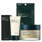 Pyunkang Yul Calming and Clear Set ZESTAW Głęboko oczyszczająca pory, łagodząca i nawilżająca skórę maska 100 ml + Kojący krem z filtrem 50 ml + Cienkie plasterki na wyprys