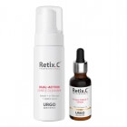 Retix C Clean And Firm ZESTAW Pianka do demakijażu twarzy i oczu 150 ml + Serum 30 ml