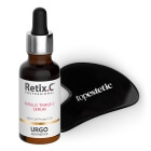 Retix C Vitamin Skin ZESTAW Serum 30 ml + Gua sha z obsydianu 1 szt