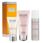 Selvert Thermal Renewal and Vitalizing Set ZESTAW Mgiełka z witaminą C 50 ml + Witaminowy scrub 50 ml + Witalizująca maska 100 ml
