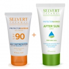 Selvert Thermal Ultra Protector Barrier Cream SPF 90 + After Sun Lotion ZESTAW Krem SPF90 50 ml + Balsam po opalaniu 75 ml