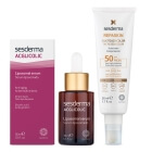 Sesderma Acglicolic + Repaskin Silk Touch Color SPF 50 ZESTAW Serum Liposomowe 30 ml + Koloryzujący krem zapewniający wysoką ochronę przeciwsłoneczną 50 ml