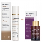 Sesderma Azelac RU Luminous Fluid Cream + Ferulac Liposomal Serum ZESTAW Emulsja rozświetlająca SPF 50 50 ml + Serum liposomowe 30 ml