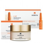 Sesderma C-VIT Moisturizing Facial Cream + C-VIT Intensive Serum ZESTAW Krem nawilżający 50 ml + Intensywne Serum 12% Ampułki 10 x 1,5 ml