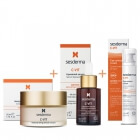 Sesderma C-VIT Moisturizing Facial Cream, Serum, Eye Contour Cream ZESTAW Krem nawilżający 50 ml + Serum liposomowe 30 ml + Krem pod oczy 15 ml