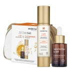 Sesderma C-VIT Set ZESTAW Serum liposomowe 30 ml + Krem rozświetlający 50 ml + Kosmetyczka Złota 1 szt