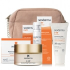 Sesderma Pielęgnacja Rozświetlająca ZESTAW Krem nawilżający 50 ml + Krem pod oczy 15 ml + Rewitalizująca maska 30 ml + Kosmetyczka 1 szt