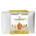 Sesderma Pielęgnacja Skóry Dojrzałej ZESTAW Serum do twarzy z witaminą C 30 ml + Krem przeciwstarzeniowy 50 ml + Krem poprawiający konturu oczu i ust 30 m + Kosmetyczka 1 szt