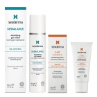 Sesderma Sesbalance Mattifying Gel Cream + C-VIT Radiance ZESTAW Krem-żel matujący do skóry z tendencją do trądziku i błyszczenia z retinolem 50 ml + Rewitalizująca maska 30 ml