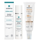 Sesderma Sesbalance Mattifying Gel Cream + Repaskin Silk Touch Color SPF 50 ZESTAW Krem-żel matujący do skóry z tendencją do trądziku i błyszczenia z retinolem 50 ml + Koloryzujący krem zapewniający wysoką ochronę