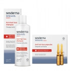 Sesderma Seskavel Anti-Hair Loss Shampoo + Ampoules ZESTAW Szampon przeciw wypadaniu włosów 200 ml + Ampułki przeciw wypadaniu włosów 12x8 ml