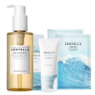 Skin1004 Cantella Set ZESTAW Olejek myjący 200 ml + Krem SPF 50+ PA++++ 50 ml + Głęboko nawilżająca maska w płachcie 2x 23 ml